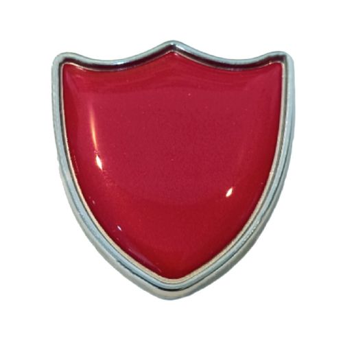 Burgundy Red shield badge